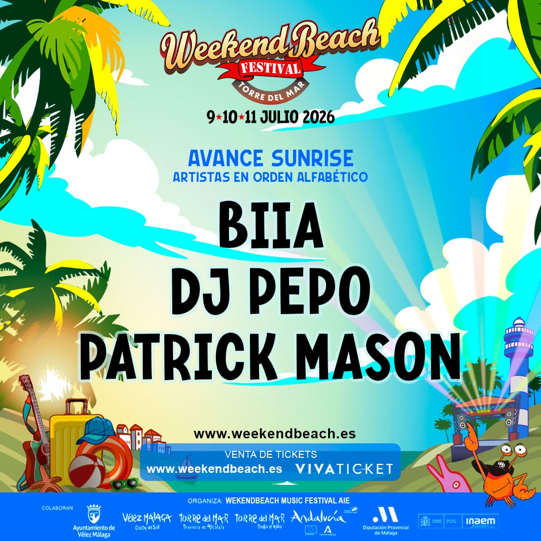 Weekend Beach Festival estrena el line up más internacional del Escenario Sunrise con el estadounidense Patrick Mason y la portuguesa BIIA