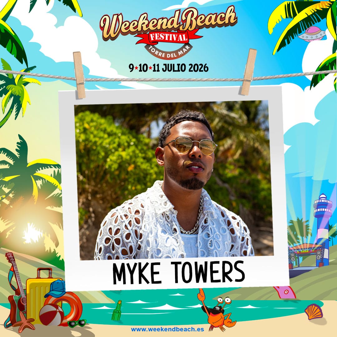 Myke Towers, artista multiplatino internacional en Weekend Beach Festival 2026